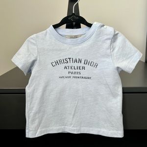Baby Dior Short Sleeve Boys Tshirt - Blue 9 Months